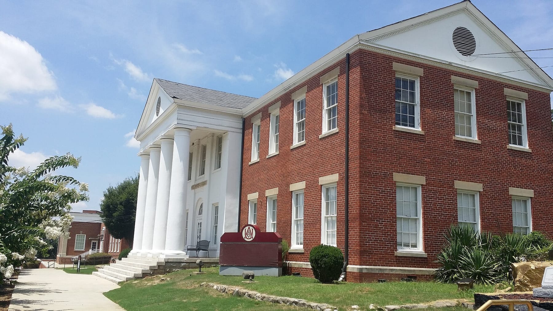 AAMU Carnegie Library (photograph from the Wikimedia Commons category Alabama A&M University)