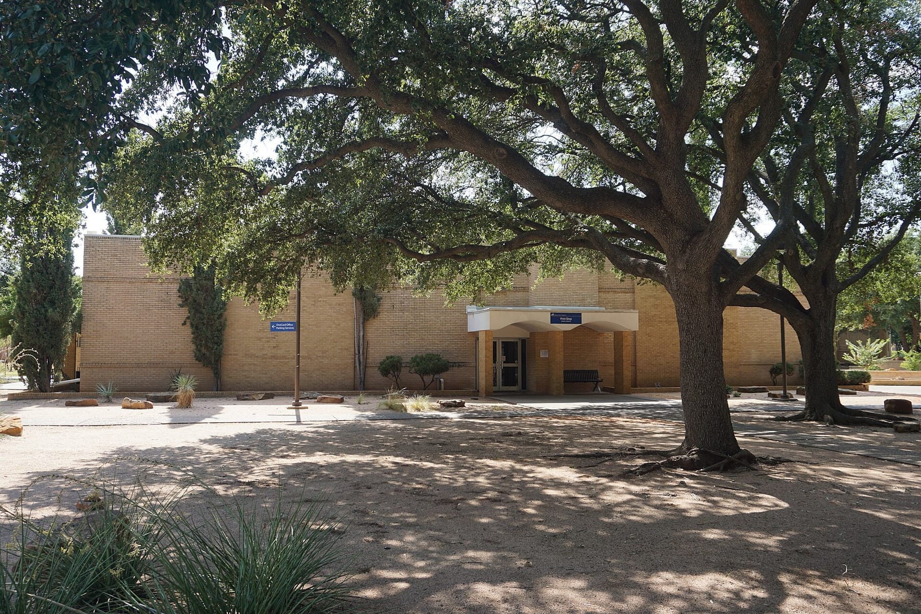 Angelo State University September 2019 07 (General Services Building) (photograph from the Wikimedia Commons category Angelo State University)