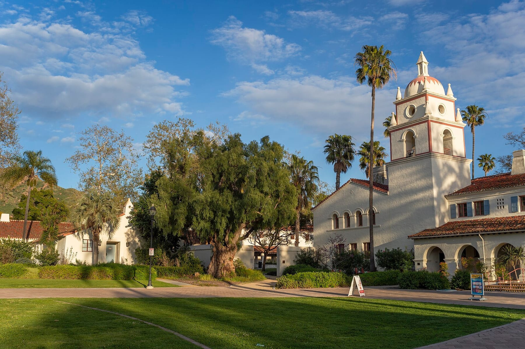 CSUCI Bell Tower and Ojai Halls (photograph from the Wikimedia Commons category California State University, Channel Islands)