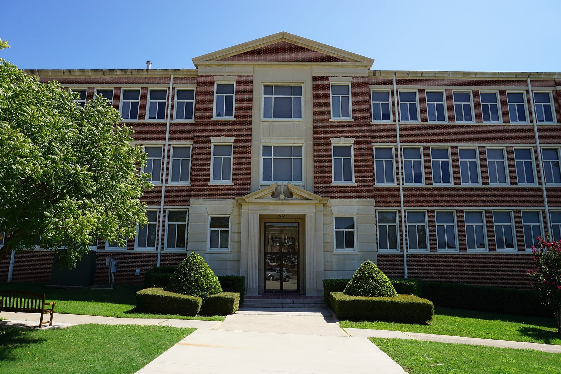 Texas Woman's University September 2015 03 (Human Development Building) (photograph from the Wikimedia Commons category Texas Woman's University)
