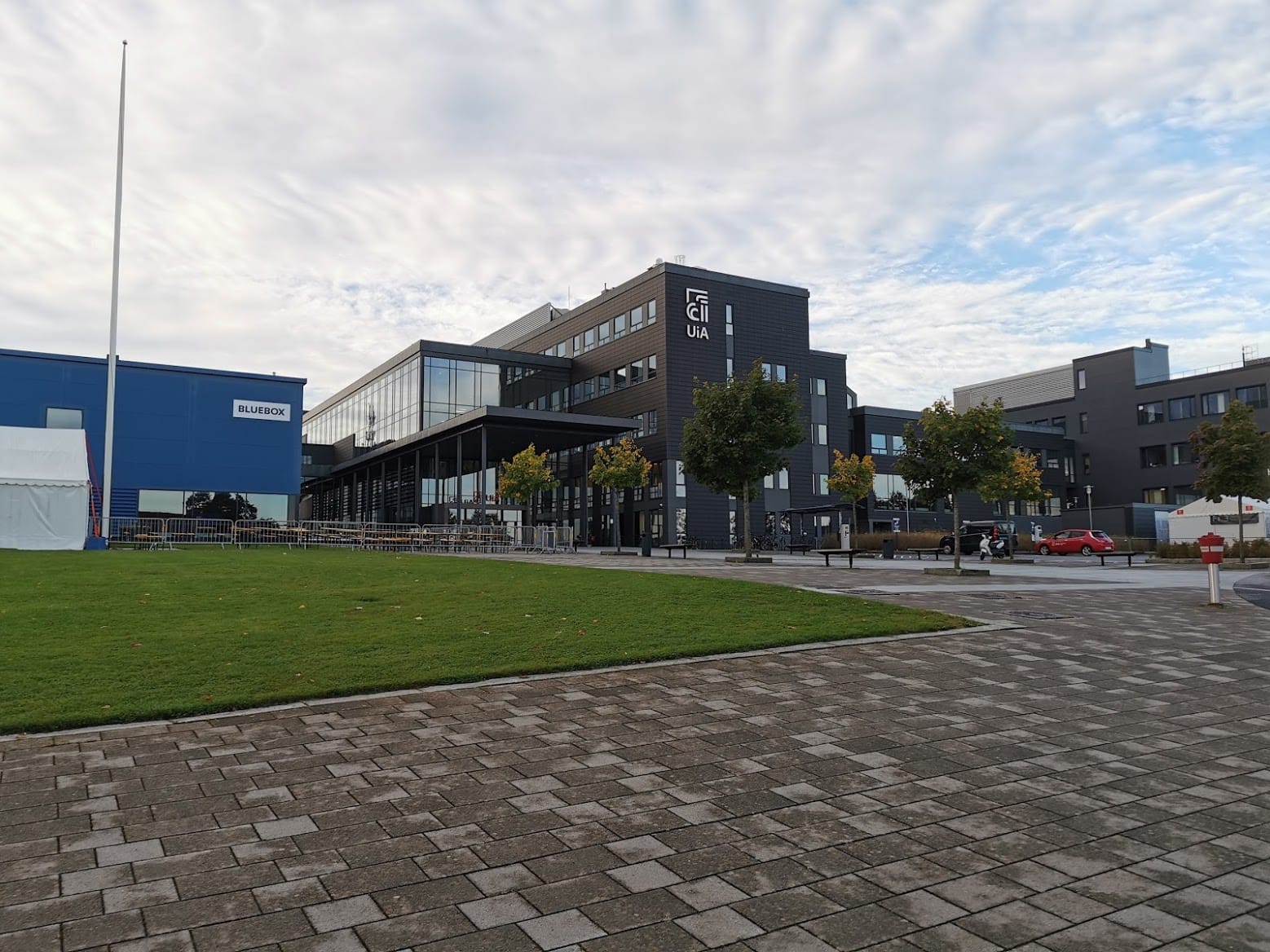 Campus Grimstad Main Building (photograph from the Wikimedia Commons category Universitetet i Agder)