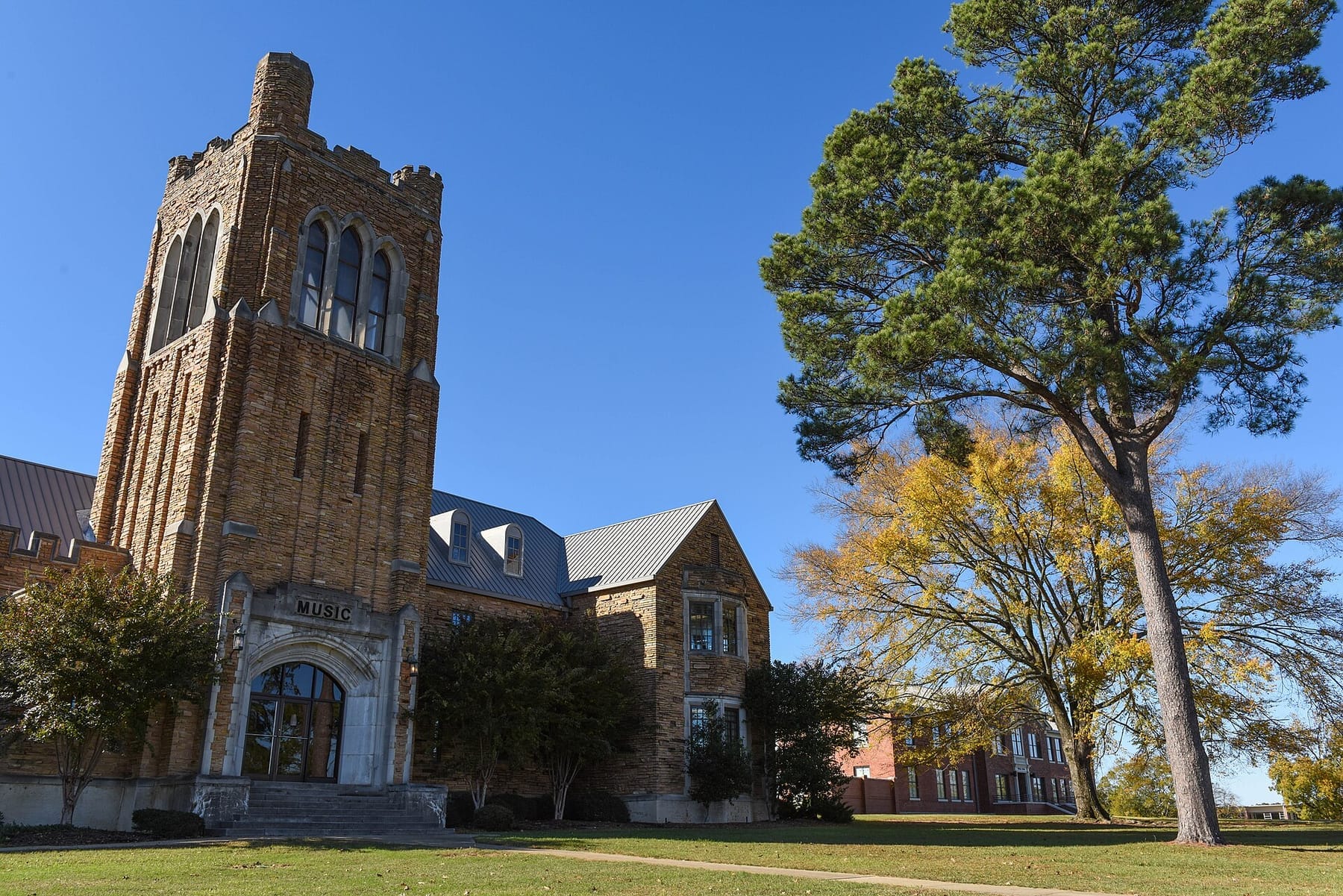 Historic UAM Music Building (photograph from the Wikimedia Commons category University of Arkansas at Monticello)