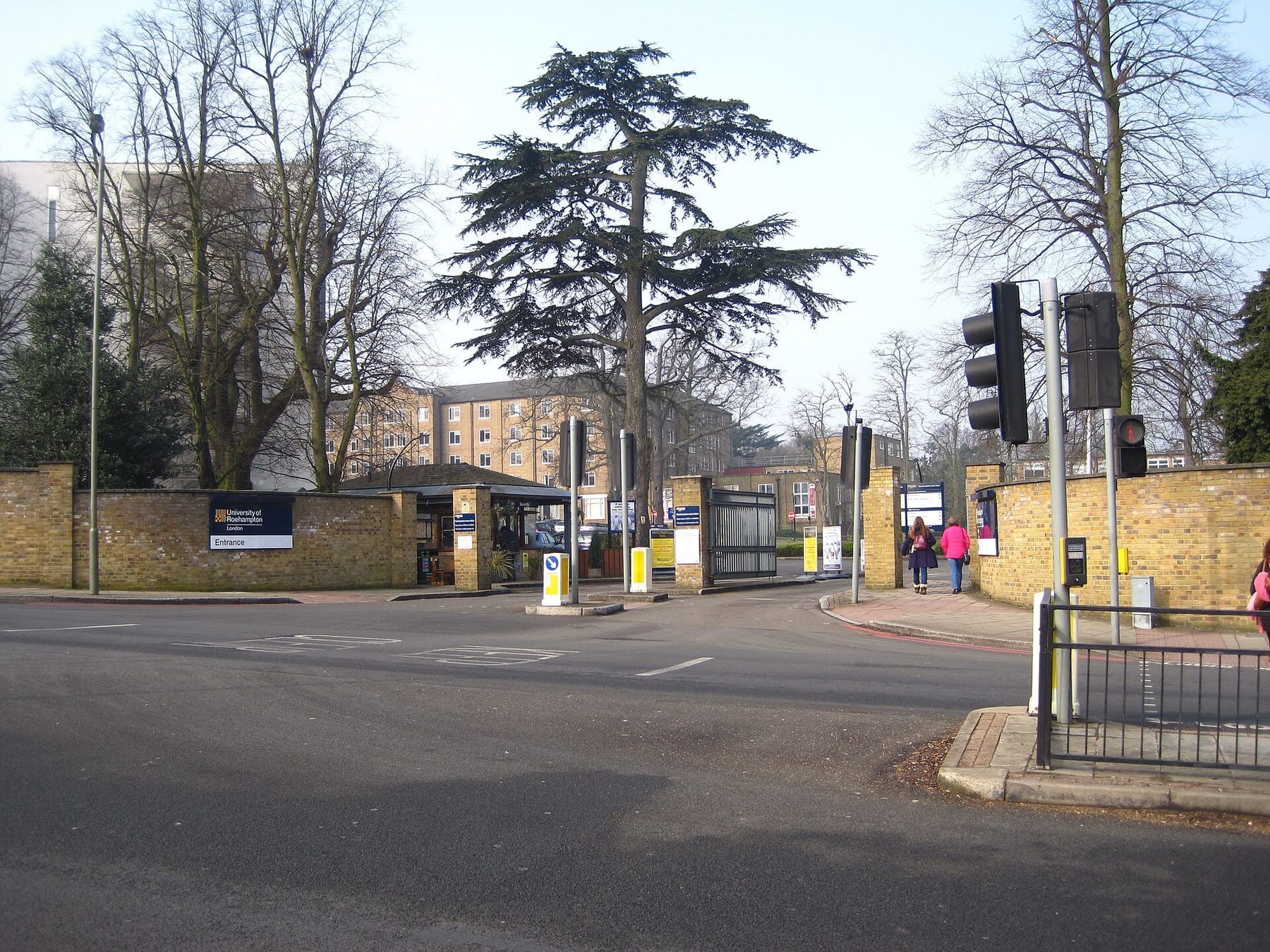 Roehampton University main entrance - geograph.org.uk - 3405551 (photograph from the Wikimedia Commons category University of Roehampton)