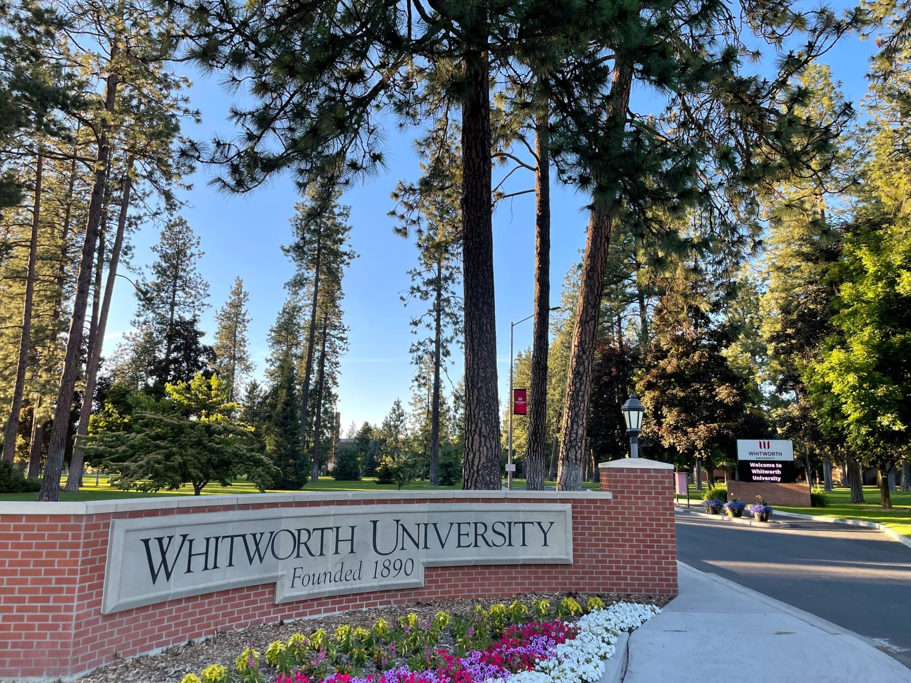 Whitworth Entrance (photograph from the Wikimedia Commons category Whitworth University)